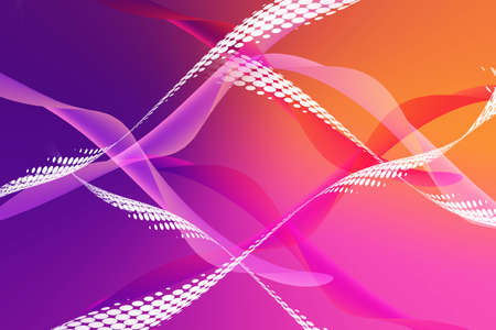 Futuristic colorful background. Elegant modern interface of mobile phone. Multicolored gradient with fluid flow 3d waves.の写真素材