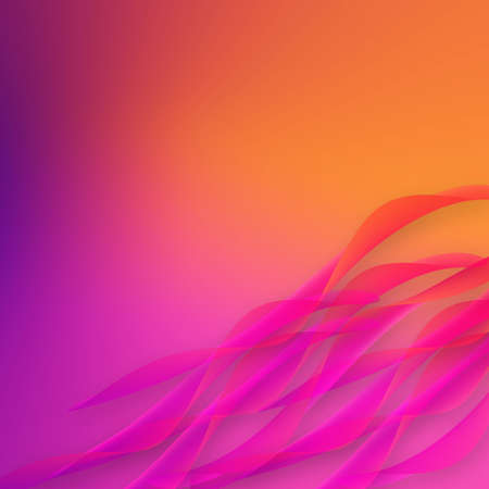 Futuristic colorful background. Elegant modern interface of mobile phone. Multicolored gradient with fluid flow 3d waves.の写真素材