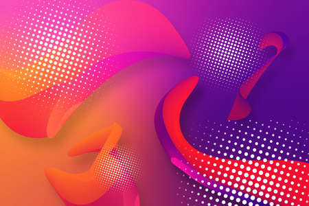 Futuristic colorful background. Elegant modern interface of mobile phone. Multicolored gradient with fluid flow 3d waves.の写真素材