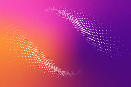Futuristic colorful background with halftone shapes. Elegant modern interface of mobile phone. Multicolored gradient with fluid flow 3d waves.の写真素材