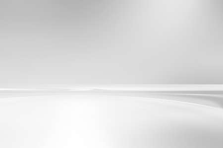 White grey perspective flow waves background. Fantasy futuristic sci-fi design. Abstract perspective creative graphic for web. Modern business style.の写真素材