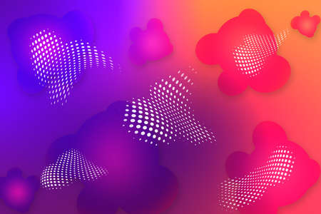 Futuristic colorful background. Elegant modern interface of mobile phone. Multicolored gradient with fluid flow 3d waves.の写真素材