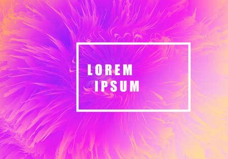 Futuristic simplistic abstract flower vector gradient colorful background design.のイラスト素材