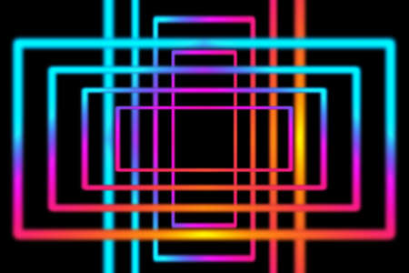 Laser neon colorful lights background. Futuristic reflection psycho and techno design.の写真素材