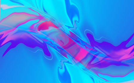 Futuristic colorful background. Multicolored gradient with fluid flow shapes.