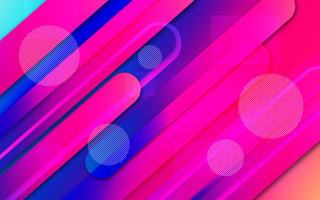 Futuristic colorful background. Elegant modern design. Multicolored gradient with dynamic geometric...
