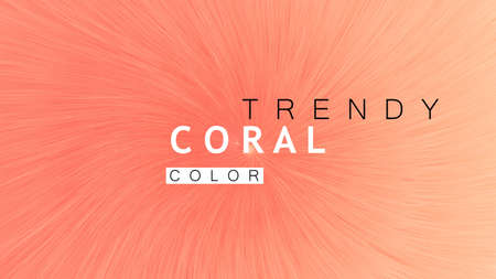 Coral trendy color of 2019. Gradient abstract background. Modern texture for layout, banner, poster, flyer, card, web design.のイラスト素材