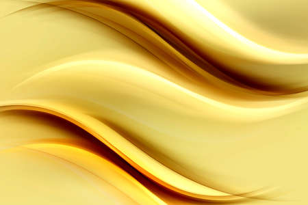Modern gold waves art. Blurred pattern effect light background. Abstract creative graphic template. Decorative business style.の写真素材