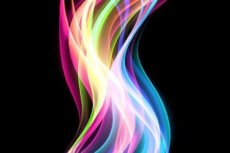 Website glow concept. Awesome smooth colorful light wave background.の写真素材