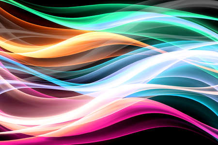 Website glow concept. Awesome smooth colorful light wave background.の写真素材
