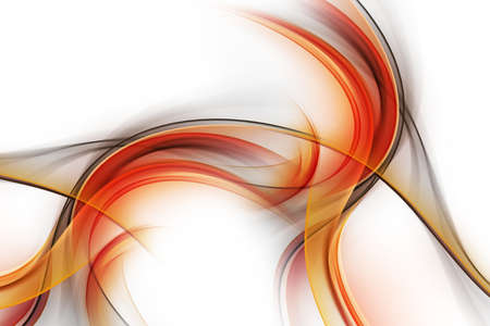 Awesome Abstract Orange Fractal Waves Design Flames Conceptの写真素材