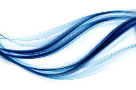 Business concept. Abstract blurred blue background for design. Modern wave bright digital illustration.の写真素材