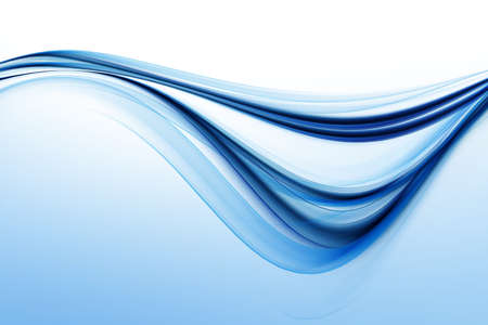 Water concept. Abstract liquid blue background for design. Modern wave bright digital illustration.の写真素材