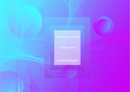 Minimal geometric abstract background. Futuristic gradient shapes design. Creative illustration ideal for cover, poster, web and social media. Vector eps10.のイラスト素材