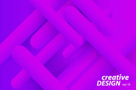 Minimal geometric abstract background. Futuristic gradient shapes design. Creative illustration ideal for cover, poster, web and social media. Vector eps10.のイラスト素材