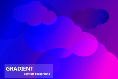 Minimal geometric abstract background. Futuristic gradient shapes design. Creative illustration ideal for cover, poster, web and social media. Vector eps10.のイラスト素材