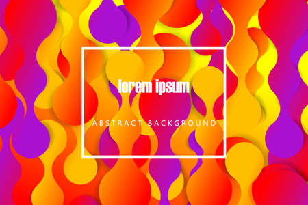 Modern stylish colorful; stationery trendy background with deep gradients and vibrant colors. Futuristic simplistic geometric fluid vector design.のイラスト素材