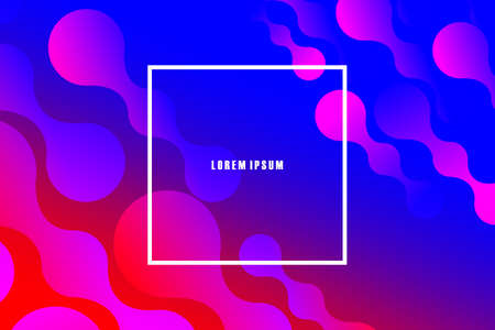 Minimal fluid abstract background. Futuristic gradient shapes design. Creative illustration ideal for covers, web and social media. Vector eps10.のイラスト素材
