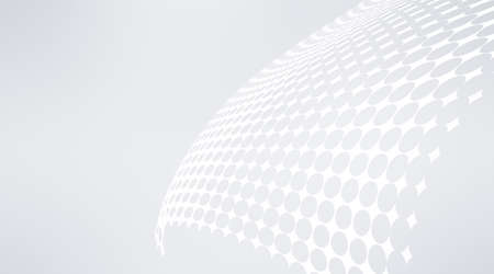 Halftone white and grey background. Decorative dot web layout concept.の写真素材