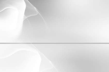 White and grey flow waves background. Futuristic perspective wavy design. Abstract creative graphic for web. Modern business style.の写真素材