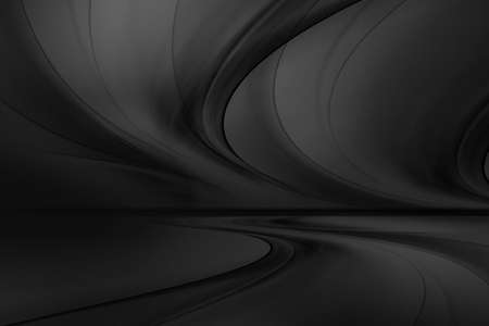 Black perspective waves background. Blurred dark pattern lines. Abstract creative graphic.の写真素材