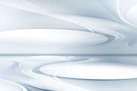 White and grey perspective flow waves background. Fantasy futuristic design. Creative graphic for web. Modern business style.の写真素材