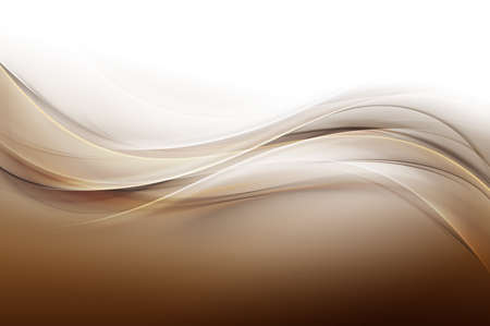Brown chocolate modern abstract waves art. Blurred pattern effect background. Decorative business style.の写真素材