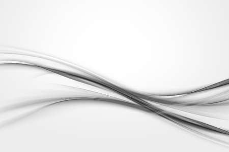 White and black abstract background. Futuristic motion waves design. の写真素材