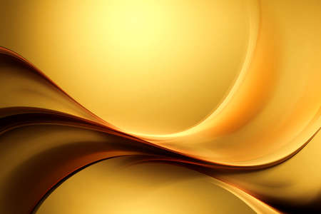 Brown and gold abstract waves texture. Blurred modern background.の写真素材