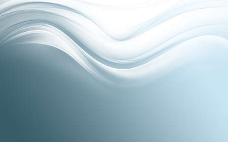 Modern white abstract waves on gradient blue backgound.の写真素材