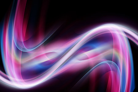 Abstract background powerful effect glowing. Blurred color waves design.の写真素材
