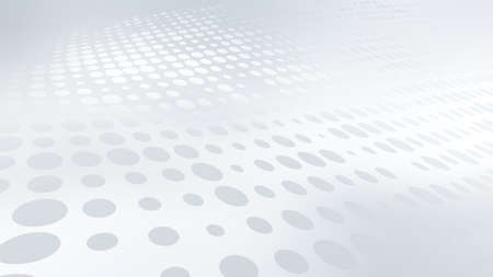White and gray dotted halftone texture. Background with perspective soft dots. Modern business design.の写真素材