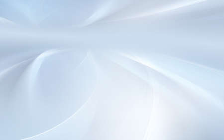 White soft light rays waves on blue background. Perspective modern design.の写真素材
