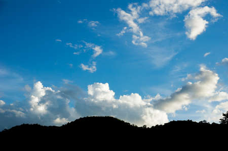 Shadow Mountain and Blue skyの写真素材