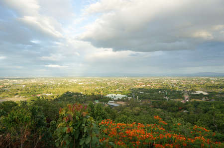 Scenery of the city at Chiangmai ,Thailandの写真素材
