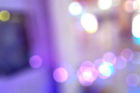 blur purple and pink light bokeh backgroundの写真素材