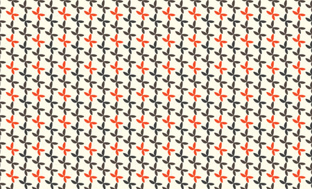 silhouette  red and black butterfly seamless pattern