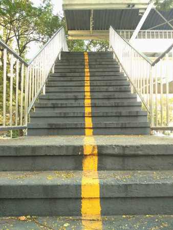 Stairs of fly over the road