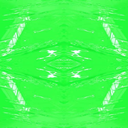 Green surface with white highlights. Beautiful seamless mirrored green background. Slippery surface with noisy diagonal texture.の写真素材