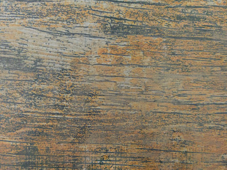 An old wooden wall with horizontal cracks and scuffs of gray-brown color. Vintage background with...