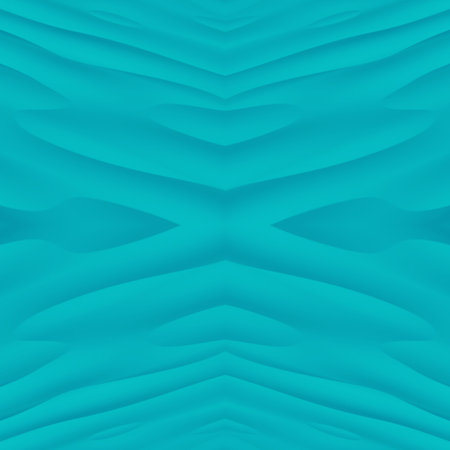 Turquoise desert with dunes. Beautiful seamless abstraction with smooth diagonal lines and...