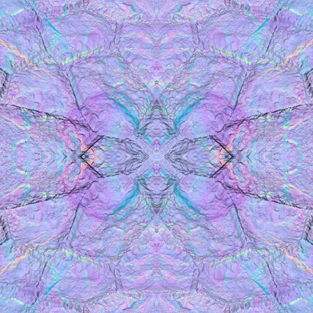 Mother-of-pearl seamless symmetrical texture in turquoise and pink shades. Beautiful seamless...