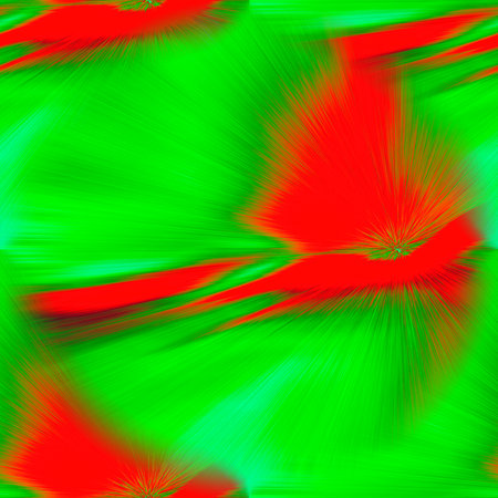 Beautiful seamless abstraction of green and red colors with a pattern. Moving at the speed of light. High particle velocity.の写真素材
