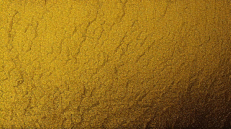 golden background with gradient. Not smooth, rough yellow surface with creases and dents. generated AI.の素材