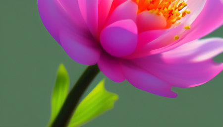 Pink spring flower close-up. generated AI.の素材