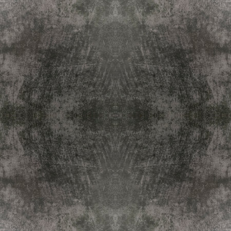 Gray background. An old worn-out gray wall. Gray texture. Seamless image. Symmetricalの写真素材