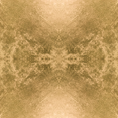 Yellow background. An old worn yellow wall. Yellow marble texture. Seamless image. Symmetricalの写真素材