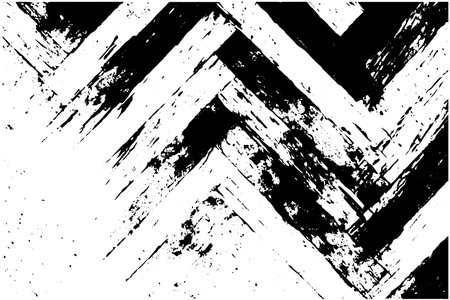 Herringbone grunge woven seamless swatch pattern. Distressed texture of weaving fabric. Abstract halftone vector illustration.のイラスト素材