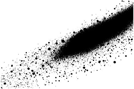 Gritty gravel texture. Gradient halftone overlay backdrop. Monochrome abstract splattered design vector background.のイラスト素材