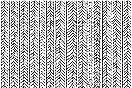 Herringbone grunge woven seamless swatch pattern. Distressed texture of weaving fabric. Abstract halftone vector illustration.のイラスト素材
